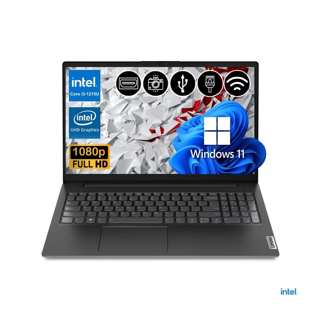 Lenovo V15 i3-1215U 16GB 2TB M.2 SSD 82TT00A0TX ATL19 15.6'' W11Pro Taşınabilir Bilgisayar