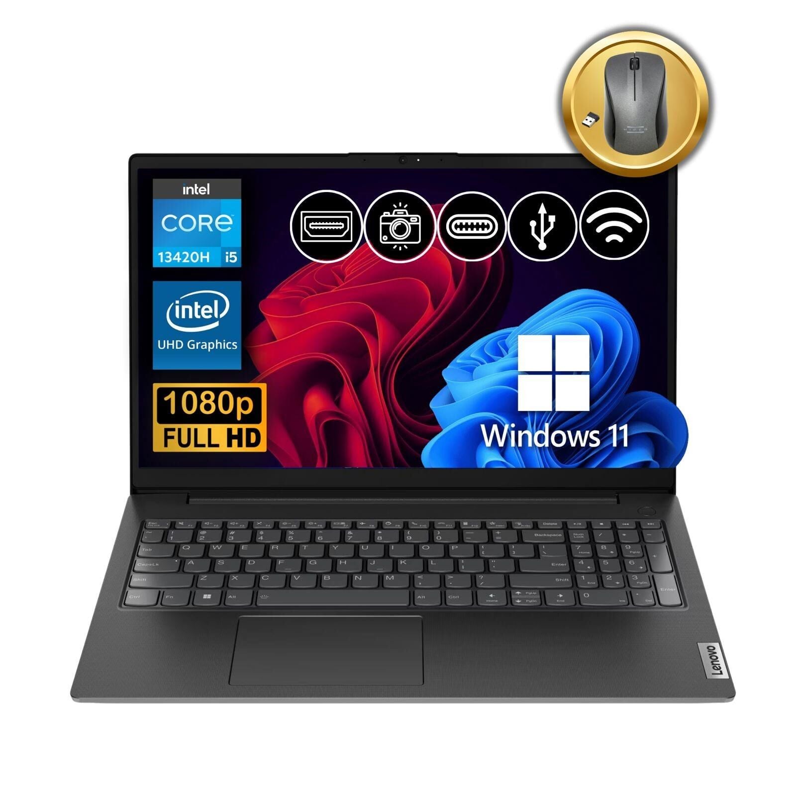 Lenovo V15 G4 IRU i5-13420H 8GB 512GB SSD W11Pro 15.6'' Notebook 83A100NSTX ATL72 + Mouse Hediye