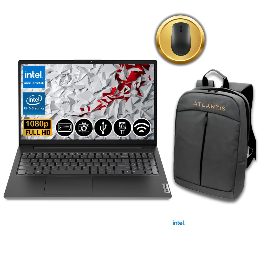 Lenovo V15 i3-1215U 24GB 256GB M.2 SSD 82TT00A0TX ATL32 15.6'' Fdos Notebook Çanta&Mouse