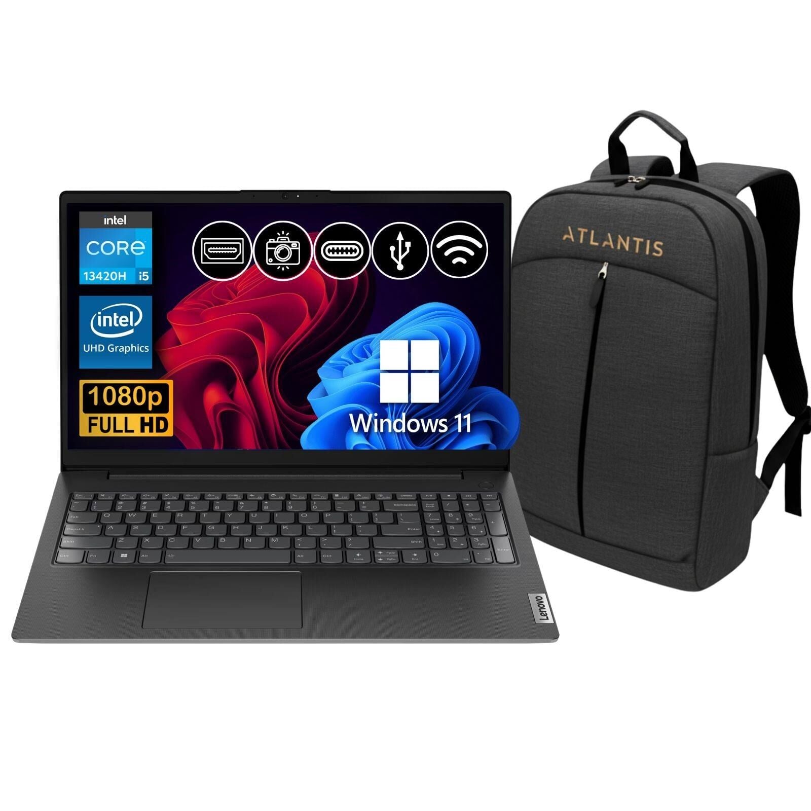 Lenovo V15 G4 IRU i5-13420H 40GB 512GB SSD W11Pro 15.6'' Notebook 83A100NSTX ATL69 + Çanta Hediye