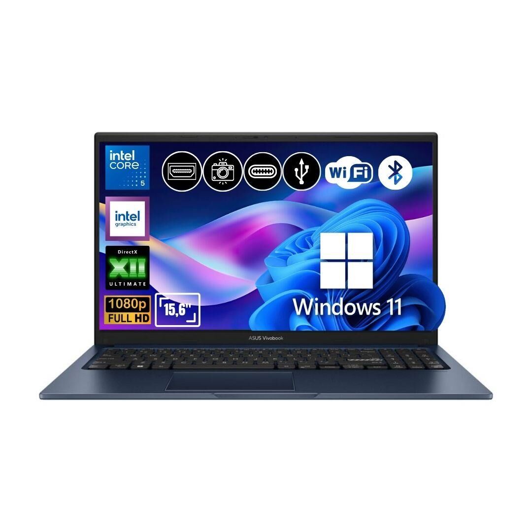 Asus Vivobook 15 X1504VA-BQ4101 ATL14 Intel Core 5 120U 8GB Ram 1TB SSD Win11Pro 15.6'' Notebook