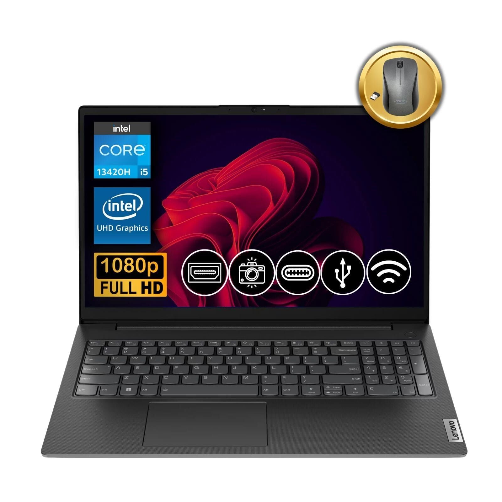 Lenovo V15 G4 IRU i5-13420H 8GB 512GB SSD FreeDos 15.6'' Notebook 83A100NSTX ATL24 + Mouse Hediye