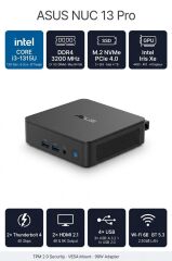 ASUS NUC13 PRO SLIM KIT BAREBONE i3-1315U 4GB RAM 256GB SSD WİN11PRO MINI BİLGİSAYAR NUC13ANKI3 A23