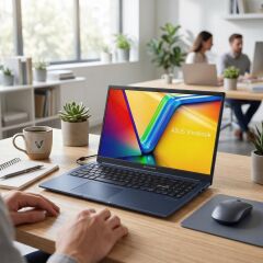 Asus Vivobook 15 X1504VA-BQ4101 ATL47 Intel Core 5 120U 24GB Ram 2TB SSD Win11Pro 15.6'' Notebook + Çanta&Mouse