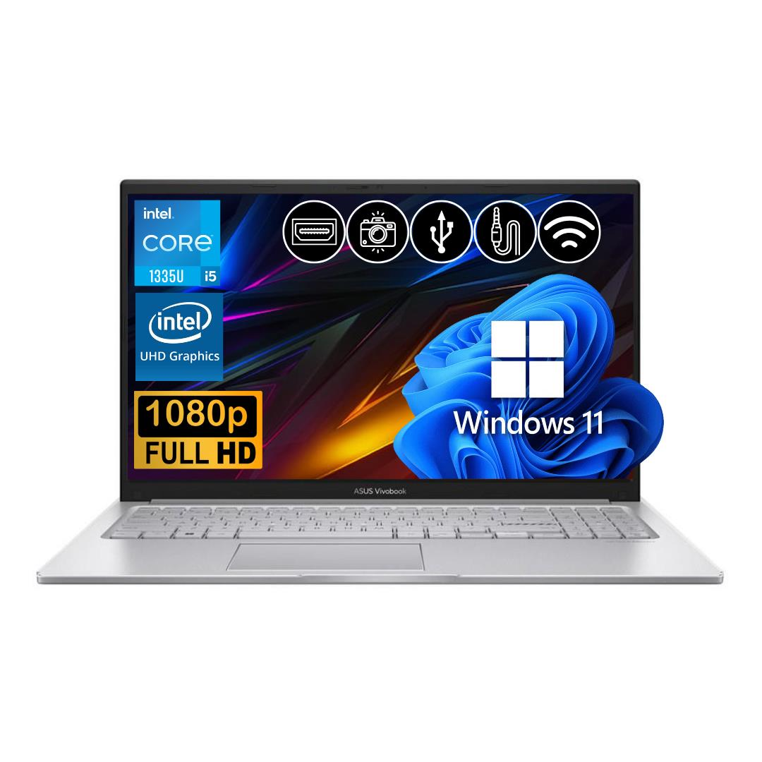Asus Vivobook I5-1335U 8GB 256GB M.2 SSD X1504VA-NJ1424  ATL16 15.6'' W11Pro Taşınabilir Bilgisayar