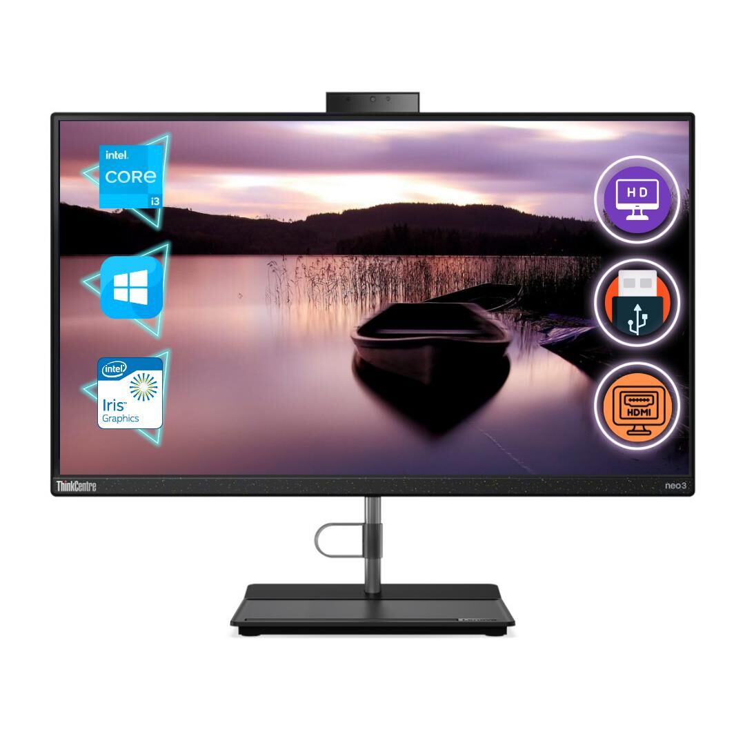 Lenovo Thinkcentre Neo 30A Intel i3 1220P 32GB 256GB SSD Win11Home 21.5'' FHD All In One 12B10045TXZ47