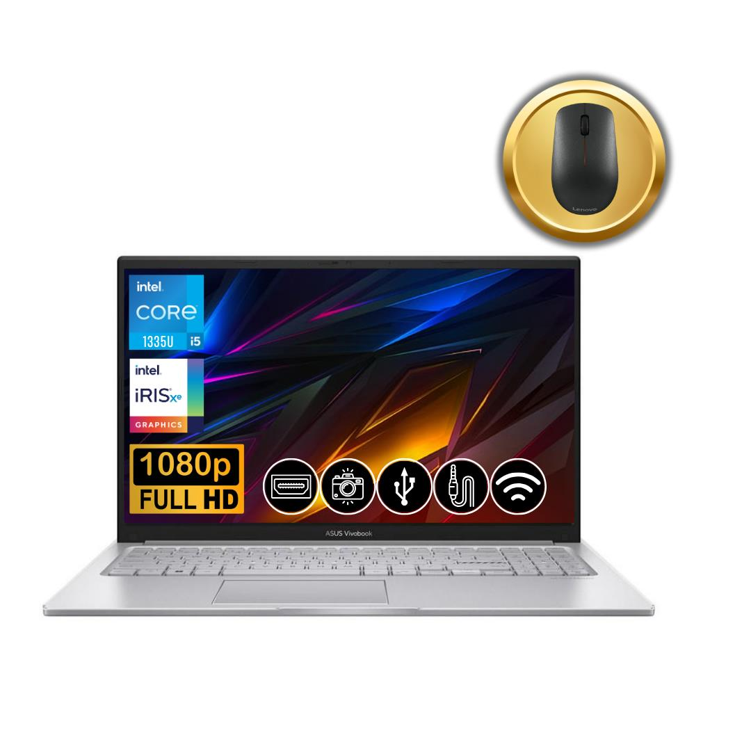 Asus Vivobook I5-1335U 24GB 512GB M.2 SSD X1504VA-NJ1424  ATL41 15.6'' Fdos Notebook &Mouse
