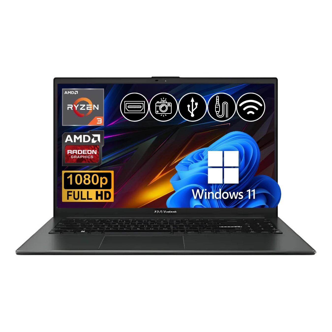 Asus VivoBook Go 15 R3-7320U 8GB 128GB M.2 SSD E1504FA-NJ097  ATL5 15.6'' W11Pro Taşınabilir Bilgisayar