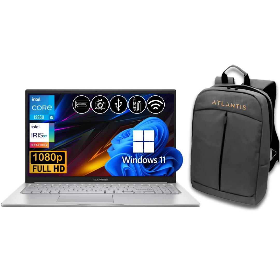 Asus Vivobook I5-1335U 24GB 256GB M.2 SSD X1504VA-NJ1424  ATL56 15.6'' W11Pro Notebook &Çanta
