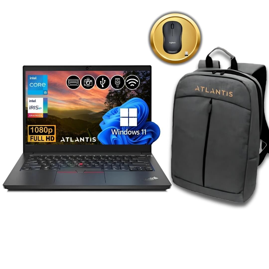 Lenovo ThinkPad E14 i5-1335U  16GB 1TB M.2 SSD 21JK0003TX ATL41 14'' W11Pro Notebook Çanta & Mouse