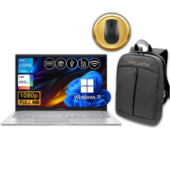Asus Vivobook I5-1335U 24GB 256GB M.2 SSD X1504VA-NJ1424  ATL72 15.6'' W11Pro Notebook &Çanta+Mouse