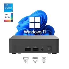 ASUS NUC13 PRO SLIM KIT BAREBONE i5-1340P 8GB RAM 256GB SSD WİN11PRO MINI BİLGİSAYAR NUC13ANKi5 A27