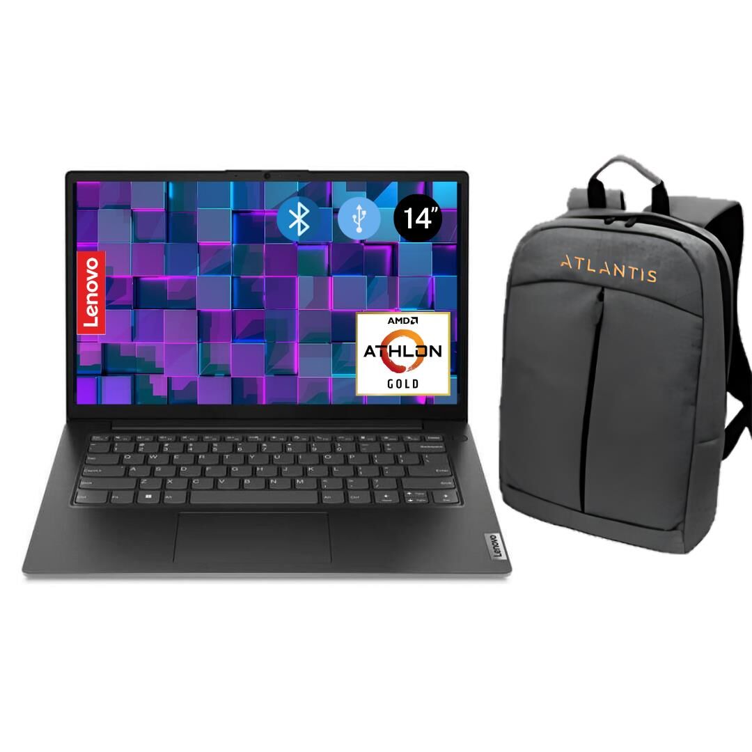 Lenovo V14 G4 Amn Amd Gold 7220U  8GB 256GB M.2SSD 82YT00HBTX ATL9  14'' Fdos Notebook + Çanta
