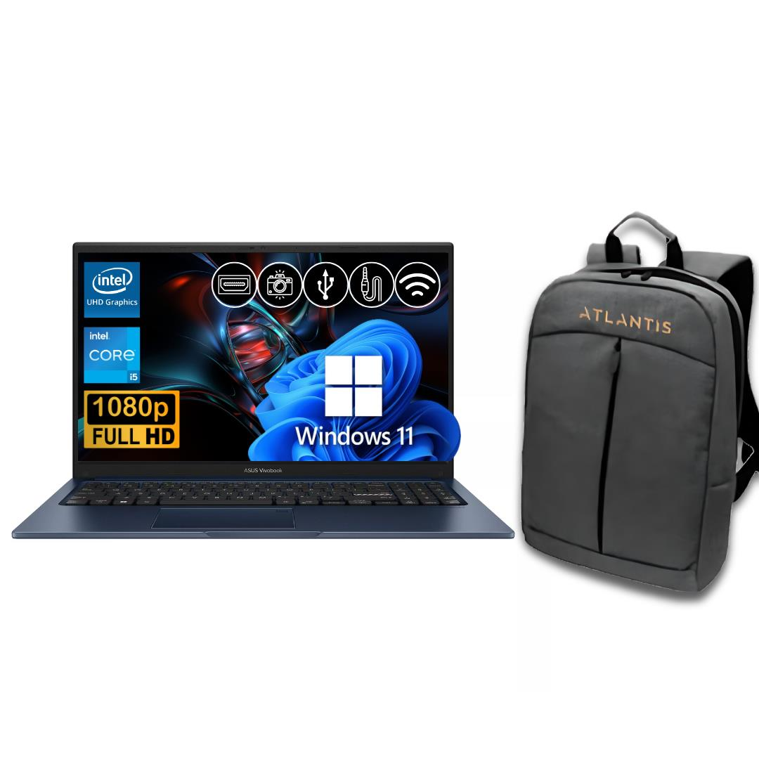 Asus Vivobook 15  i5-1334U 8GB 512GB M.2 SSD X1504VA-NJ2405 ATL82 15.6'' W11Pro Notebook +Çanta