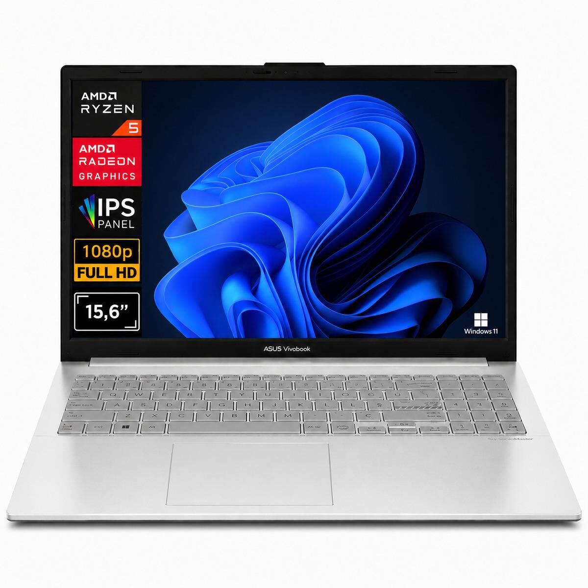 Asus Vivobook Go 15 Ryzen 5 7520U 8GB Ram 1TB SSD 15.6'' FHD Win11Pro E1504FA-BQ4463 A13 Notebook
