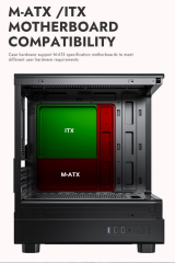 AIGO DB330M MİCROATX SİYAH RENK - DB3 30M MİCROATX (3 ADET*CL6 FANS) X PSUSUZ