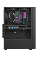 AIGO A290 ATX - SİYAH  RENK - A290 ATX (3 ADET*CL6 FANS) X PSUSUZ