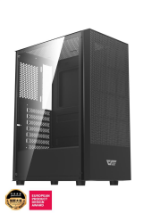 AIGO A290 ATX - SİYAH  RENK - A290 ATX (3 ADET*CL6 FANS) X PSUSUZ