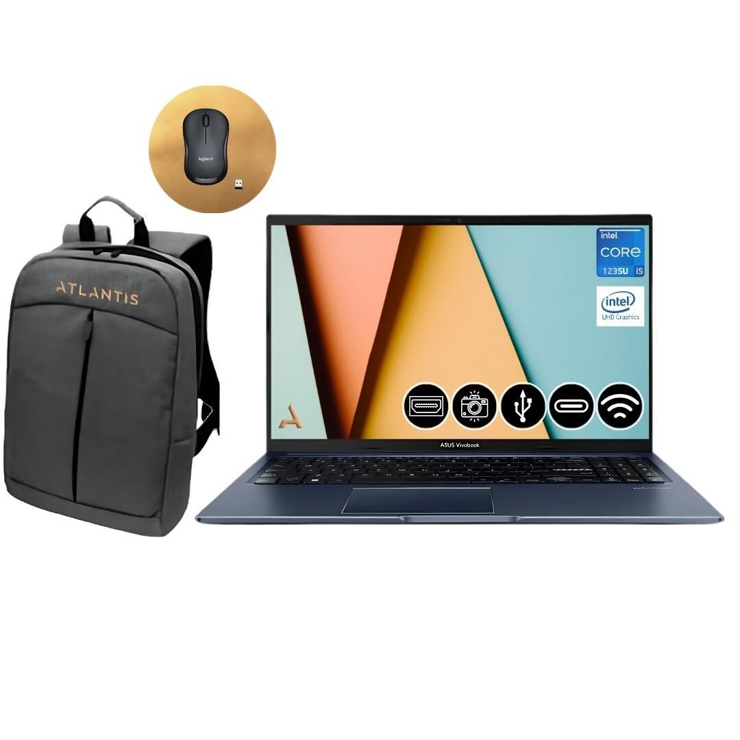 Asus Vivobook 15 X1502ZA-EJ2135 ATL45 i5 1235U 12GB 256GB SSD Win11 Pro 15.6'' Dizüstü Taşınabilir Bilgisayar+Mouse&Çanta