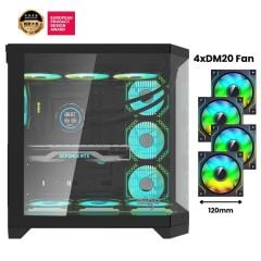 AIGO FT418 Pro AT-750W 80+ Bronze USB3.0 4×12CM Fan Siyah ATX Kasa
