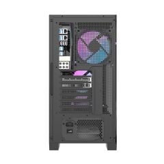 AIGO DRX70 Mesh AT-750W 80+ Bronze USB3.0 Type-C 4×12CM Fan Temperli Cam Siyah ATX Kasa