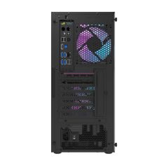 AIGO DK352 AT-650W 80+ Bronze USB3.0 4×12CM Fan Temperli Cam Siyah E-ATX Kasa