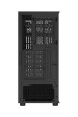 AIGO A290 USB3.0 3×12CM Fan Temperli Cam Siyah ATX Kasa (PSU Yok)