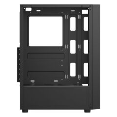 AIGO A290 USB3.0 3×12CM Fan Temperli Cam Siyah ATX Kasa (PSU Yok)