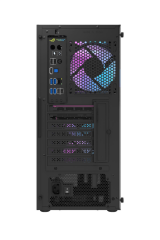 AIGO DK351 USB3.0 4×12CM Fan Temperli Cam Siyah E-ATX Kasa (PSU Yok)