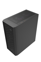 AIGO DK351 USB3.0 4×12CM Fan Temperli Cam Siyah E-ATX Kasa (PSU Yok)