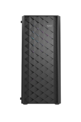 AIGO DK351 USB3.0 4×12CM Fan Temperli Cam Siyah E-ATX Kasa (PSU Yok)