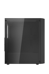 AIGO DK351 USB3.0 4×12CM Fan Temperli Cam Siyah E-ATX Kasa (PSU Yok)