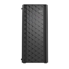 AIGO DK351 USB3.0 4×12CM Fan Temperli Cam Siyah E-ATX Kasa (PSU Yok)