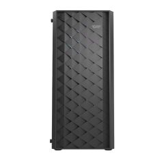 AIGO DK351 USB3.0 4×12CM Fan Temperli Cam Siyah E-ATX Kasa (PSU Yok)