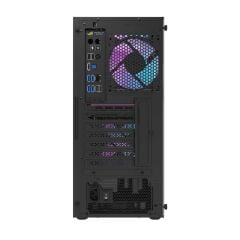 AIGO DK351 USB3.0 4×12CM Fan Temperli Cam Siyah E-ATX Kasa (PSU Yok)