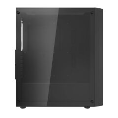 AIGO DK351 USB3.0 4×12CM Fan Temperli Cam Siyah E-ATX Kasa (PSU Yok)