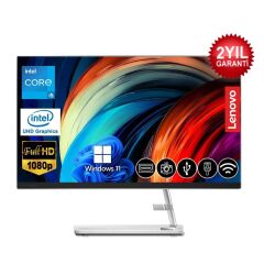 Lenovo Ideacentre 3 i5 12450H 24GB 1TB M.2 SSD F0GH01GBTR ATL31 23.8'' W11Pro Beyaz All In One Bilgisayar