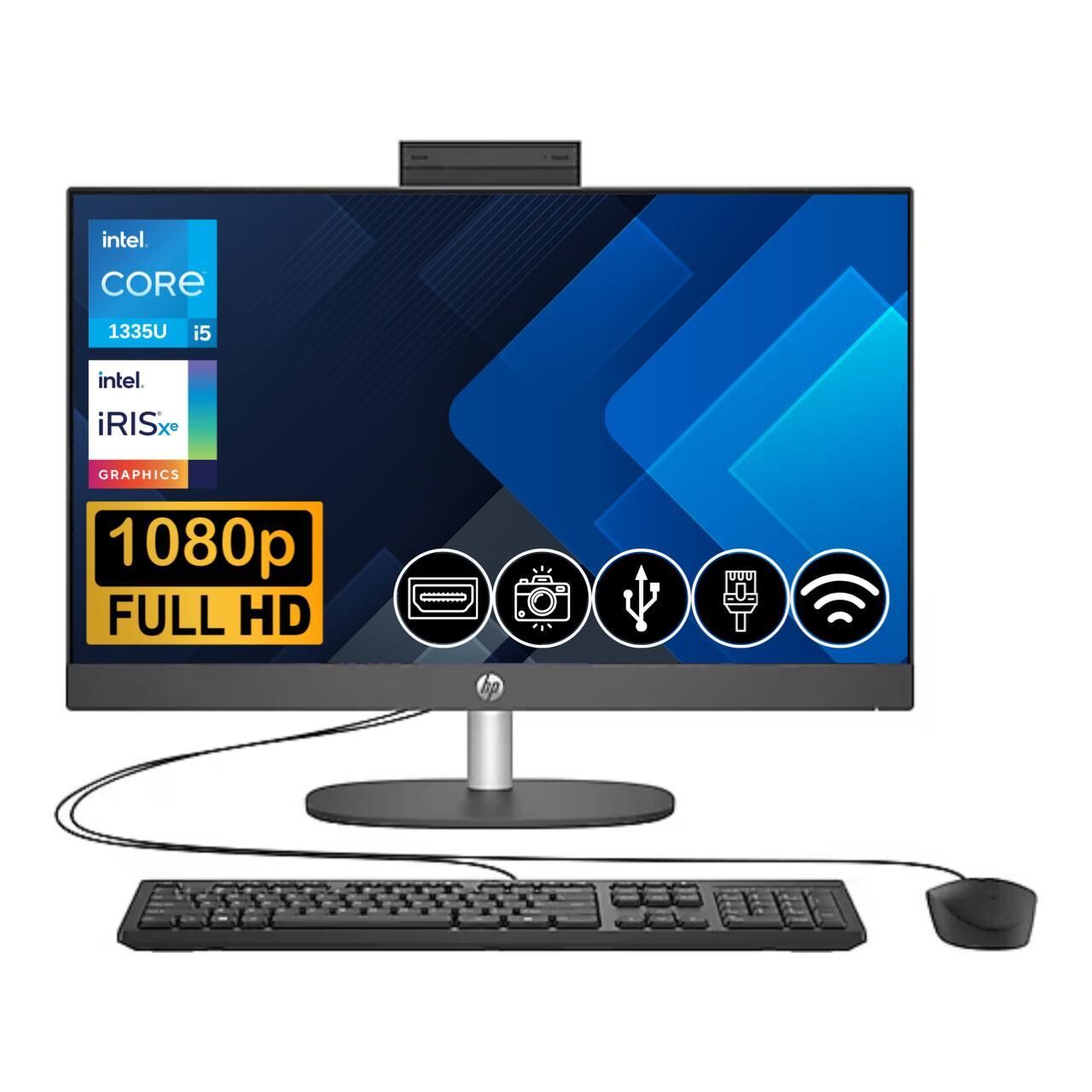 HP Proone 240 G10 i5 1335U 24GB 256GB M.2 SSD A1JZ3ES ATL8 23.8'' FHD Fdos Siyah  All In One Bilgisayar