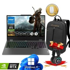 Lenovo LOQ Gaming Notebook i5-12600HX 24GB 512GB RTX3050 6GB 15.6'' 144Hz IPS Win11Pro 83GS00P8TR ATL195 +Çanta +Mouse +Kulaklık