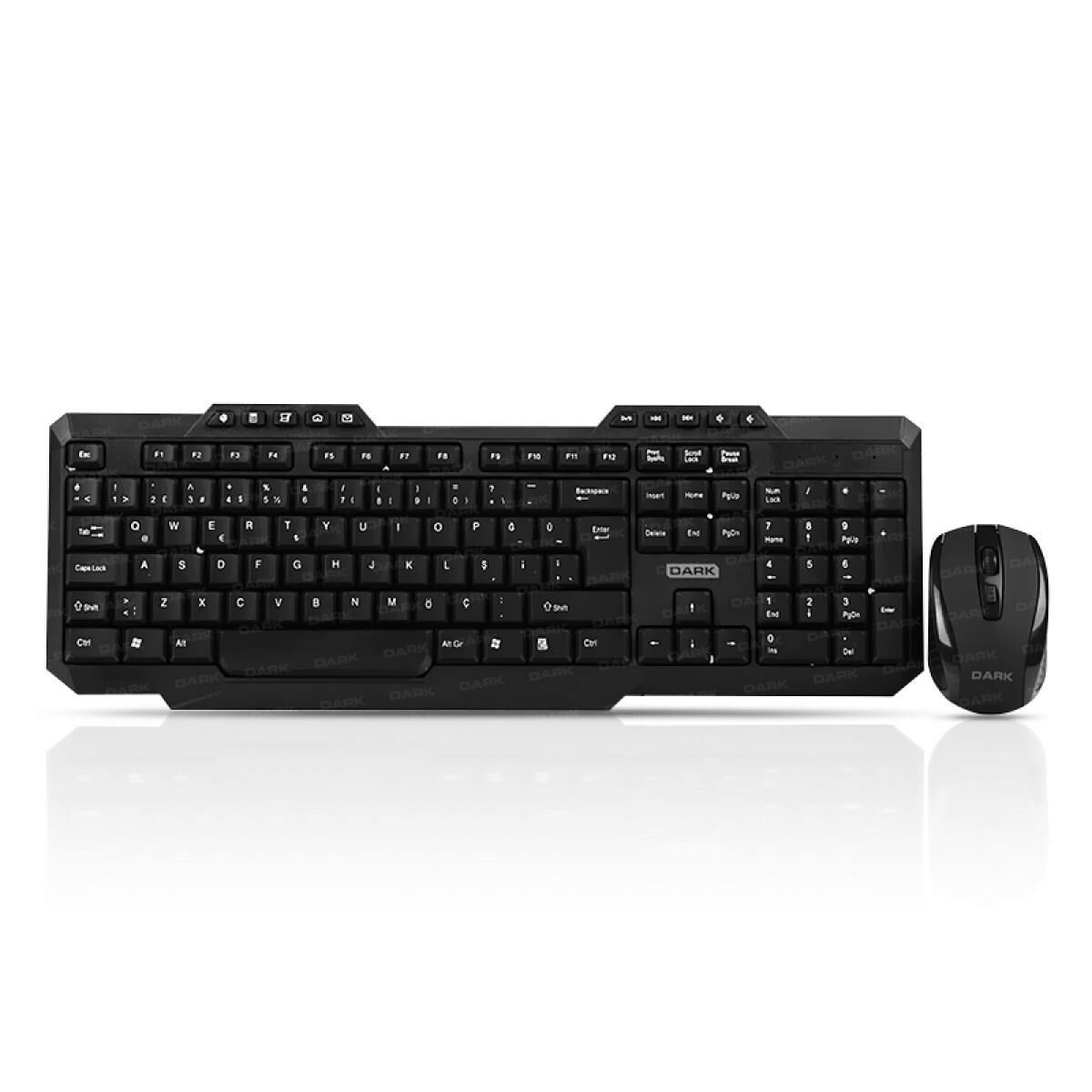 DARK KMW1010 KABLOSUZ Q MULTIMEDIA KLAVYE + MOUSE SET SIYAH